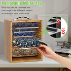 Miniature Storage Case for Collectibles Miniatures, Wooden Display Cases - Image 5