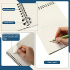 Jexine 40 Pcs 5.5'' x 8.5'' Top Spiral Bound Sketch Book 30 Sheet Each - Image 5