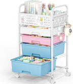 4 Drawer Rolling Storage Cart - Image 9