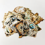 PRSTINCOL 100Pcs Vintage Sticker Pack, Cute Map Design Scrapbook Supplies - Image 7