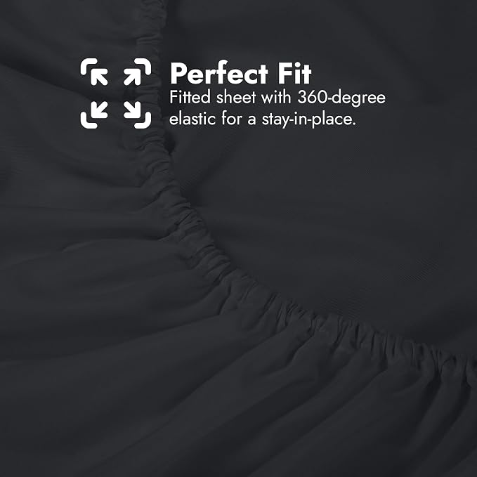 Royale Linens Extra Deep Pocket Full Fitted Sheet Only - Image 6