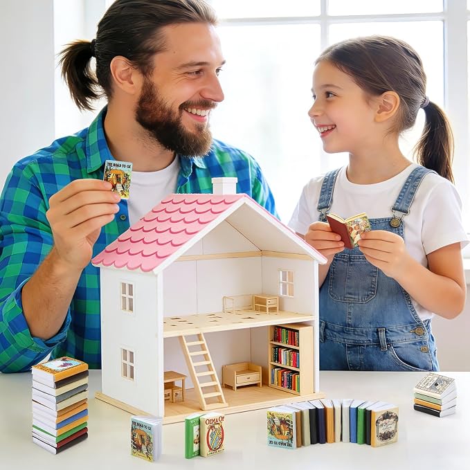 Mini Fairy Books 24pcs 1:12 Scale Miniature Books Dollhouse Books | Includes 24 - Image 6