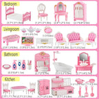 35 Pcs Dollhouse Furniture Accessories Set Mini House Furniture Small Dollhouse - Image 6