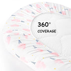 Yoofoss Bassinet Sheets for Baby, Baby Delight, Angelbliss, Soft Breathable - Image 7