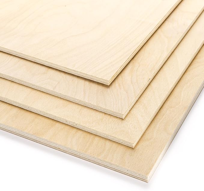 Yarlung 10 Pack Baltic Birch Plywood, 11.8 x 11.8 x 1/4 Inch Baltic Birch Wood - Image 3