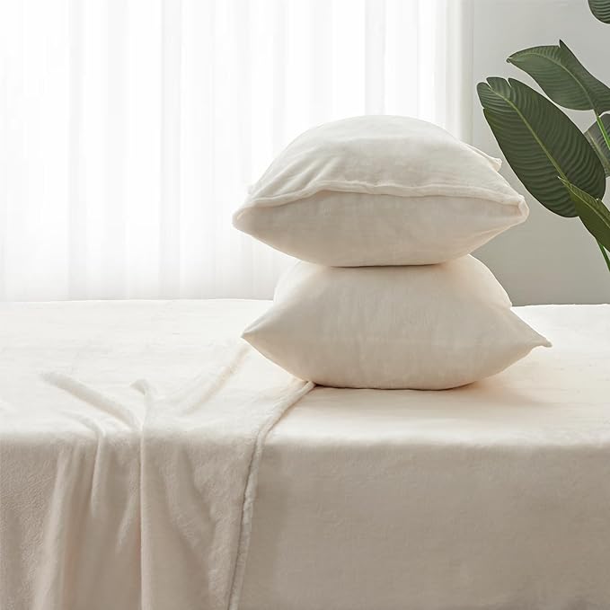 BEDELITE Flannel Sheets Twin Size White - Image 9