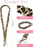 4PCS Stretchy Scrunchie Badge Lanyards - Image 2