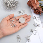 20PCS Star Swivel Keychain Clasps, DIY Accessories, Keyrings - Image 4