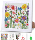 Wildflowers Cross Stitch Kits for Beginner, Flowers Stamped Cross Stitch Kits by VIGEGU
