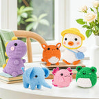 Gerute 6Pcs Crochet Kit for Beginners, Crochet Animal Kit - Image 7