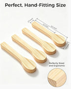 Basswood Spoon Carving Blanks 4-Pack: Unfinished Soft Wood Spoon Kit - Image 2