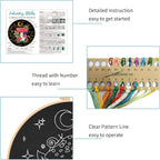 Nuberlic 3 Pack Embroidery Kit for Beginners, Mushroom Cross Stitch Kit | - Image 5