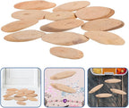 EXCEART 25Pcs Oval Driftwood Slices Natural Wood Blanks - Image 8