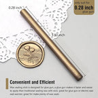 60pcs Wax Seal Sticks with Glue Gun Kit, Antique Gold Sealing Wax Sticks - Image 3