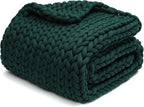 YnM Knitted Weighted Blanket, Handmade Chunky Knitted Design, Soft and Cozy by YNM