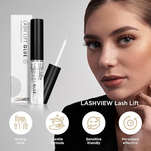 LASHVIEW Lash Lift Glue 2pcs, Eyelash Perm Adhesive, No Irritation and Odorless - Image 7