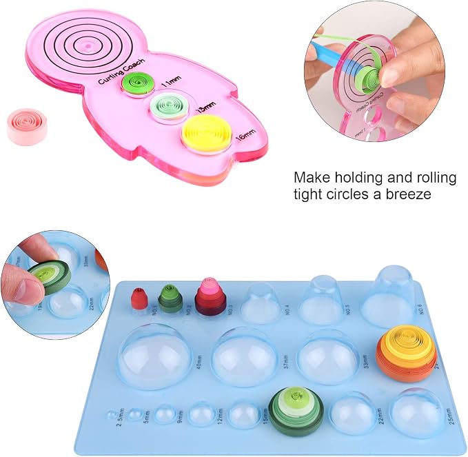 TUPARKA 19 Pcs Paper Quilling Kits 45 Colors 900 Strips Quilling Art Paper DIY - Image 5