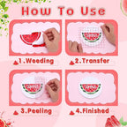 Tintnut Watermelon Permanent Vinyl 10 Pcs 12x10in Permanent Adhesive Vinyl | - Image 3