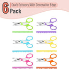 Mr. Pen- Craft Scissors Decorative Edge, 6 Pack, Scrapbooking - Image 2