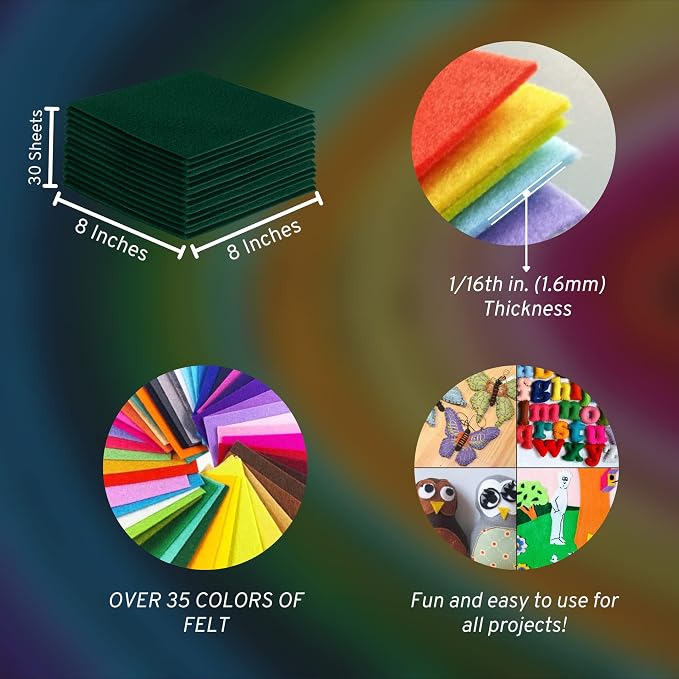 FabricLA Acrylic Felt Sheets for Crafts - Image 3