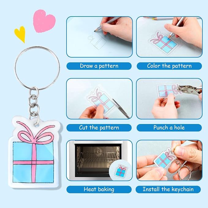 Auihiay 30PCS Shrink Plastic Sheets - Image 2