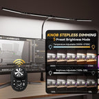 Adjustable LED Desk Lamp with Clamp, 4-Head Eye-Caring CRI95+ Desk Light - Image 2