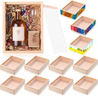 Thyle 12 Pcs Unfinished Wood Display Boxes by Thyle