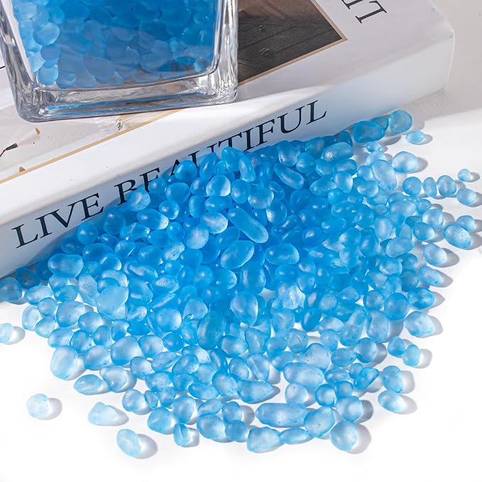 Keedolla Sea Glass Stones Frosted Glass Pebbles Gemstones - Image 4