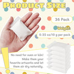 36 Pack White Air Dry Foam Clay, 12.6oz Modeling Foam Clay, Birthday Gift - Image 2
