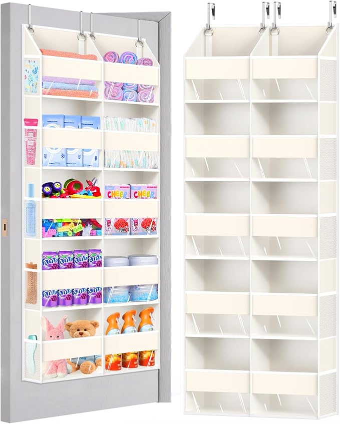 UVIAHOMI Heavy Duty Over The Door Organizer 5 Tiers, Extra Large Behind Door by UVIAHOMIHOMEORGANIZER