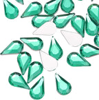 MECCANIXITY 50PCS Flat Back Acrylic Teardrop Gems 6x10mm Artificial Rhinestones - Image 4