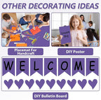 Ultra Purple Bulletin Board Paper Roll Purple Bulletin Board Background Paper - Image 5