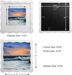 6x6 Wavy Picture Frame With Mat - Image 3