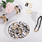 White Black Clay Beads Bracelet Making kit, Funtopia Heishi Beads Polymer Clay - Image 5