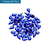 MECCANIXITY 50PCS Flat Back Acrylic Teardrop Gems 6x10mm Artificial Rhinestones - Image 3