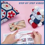 Noocro Crochet Kit for Advanced or Intermediate Beginner DIY Granny Square - Image 5