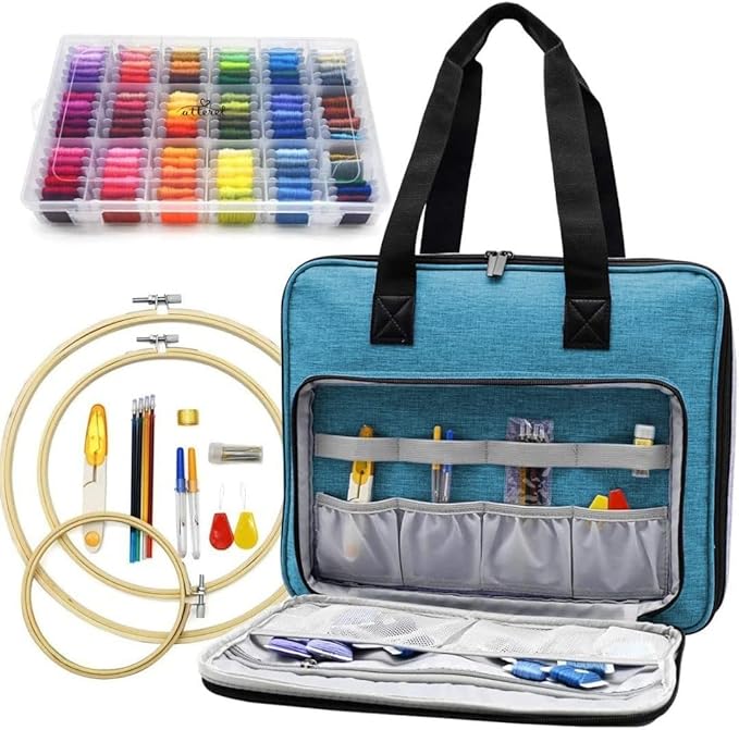 ATTERET Full Range Embroidery and Cross Stitch Starter Kit by creativeembroiderysolutions
