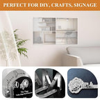 JMIATRY 4PCS Silver Acrylic Mirror Sheets 1/8 Thick, 12 x 16 Inch Silver - Image 6