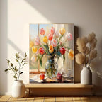 Eiazuiks Stamping Cross Stitch Kit, Tulip Counting Cross Stitch Kit - Image 3