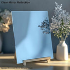 12x12 Inches Light Blue Mirror Acrylic Sheet – 2 Pcs Reflective Acrylic Panel - Image 2
