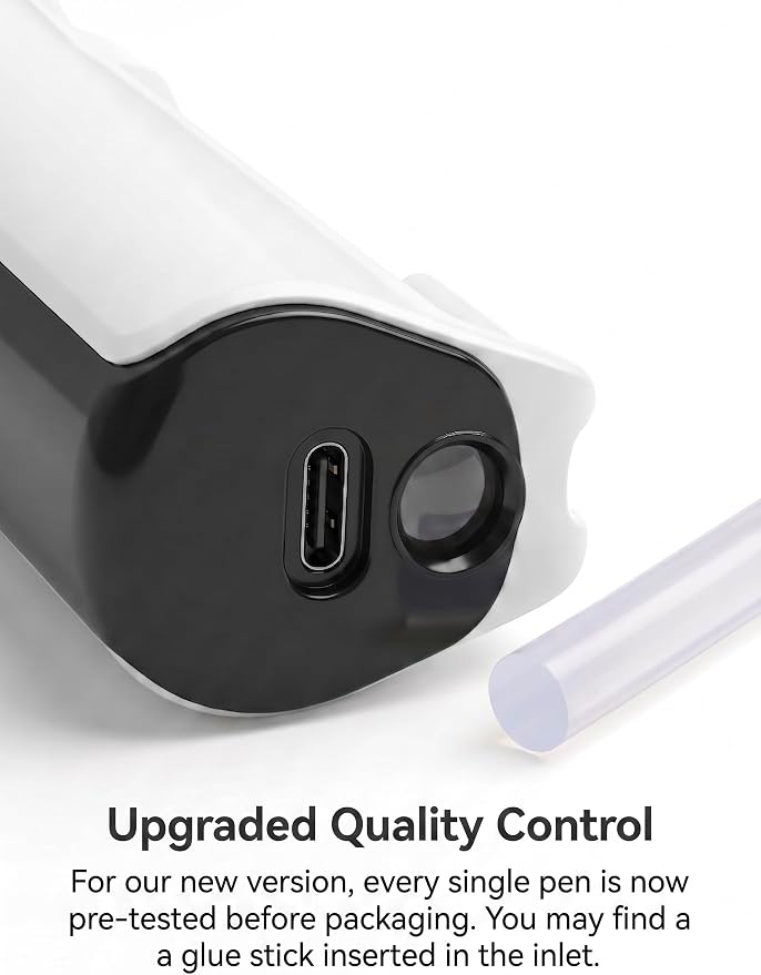 Cordless Glue Pen, Mini Hot Glue Gun, 6s Preheat, Automatic Glue Stick Feeding - Image 2