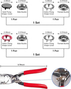 300 Sets Metal Snap Buttons Kit, 9.5mm Sewing Snaps in 10 Colors - Image 4