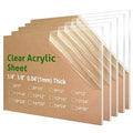 5 Pieces 11 x 14” Clear Acrylic Sheet Plexiglass by CHENYAOAI