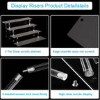 HENABLE 4 Tier Perfume Organizer Stand, Acrylic Risers Display Stands, Display - Image 4