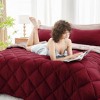 MUXHOMO 7 Pieces Full Comforter Set, Reversible Bed in a Bag Full Size - Image 8