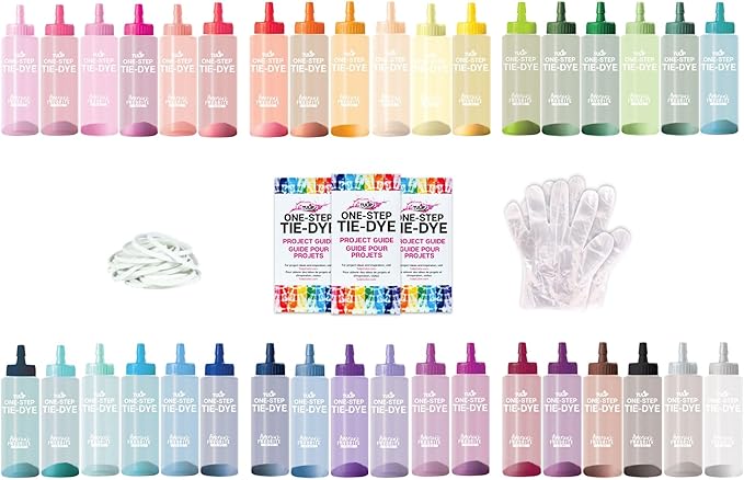 Tulip One-Step Tie-Dye Color Mania 36 Vibrant Colors, All-in-One Tie Dye Kit - Image 4