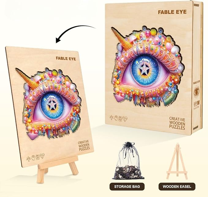 Fable Eye Puzzles Adults Gifts Wooden 260 Pieces 13.4 * 12.9in - Image 5