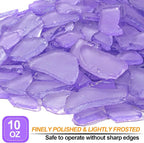 Keedolla Tumbled Sea Glass for Crafts - 10 OZ Flat Frosted Seaglass Pieces for - Image 2