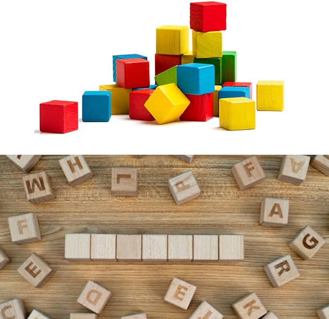 MUXGOA 500 Pcs Unfinished Wood Cubes, 1 cm Wooden Blocks - Image 5