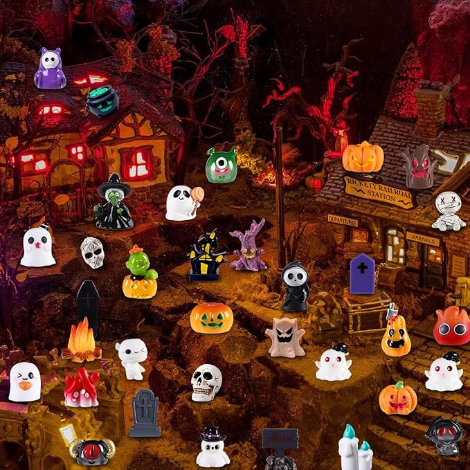 50pcs Halloween Mini Resin Figures 50 Styles Tiny Resin Figurines Little Small - Image 6